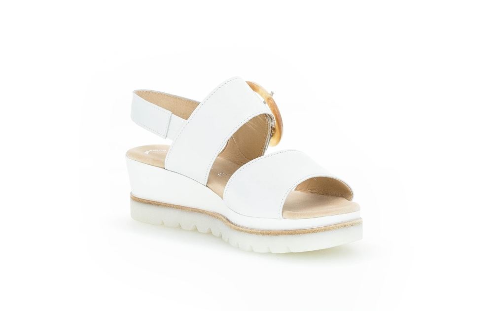 Gabor Sandalette Keilabsatz weiß S13  24.645.21 