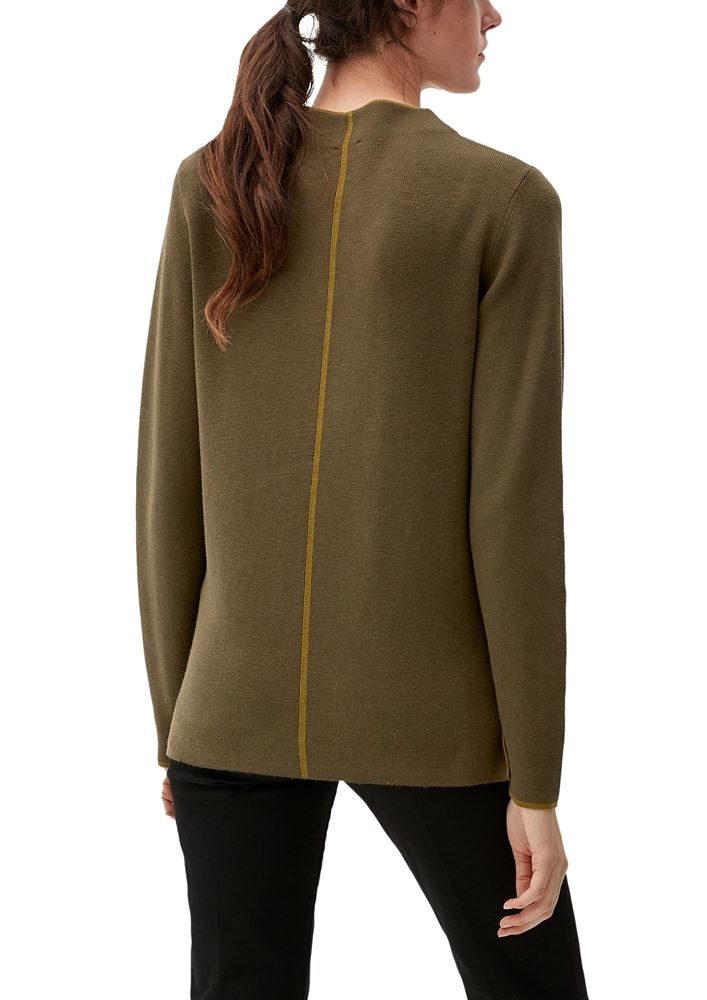 s.Oliver Pullover aus Viskosemix S22 2120681 32 | 9999 GREY/BLACK | 