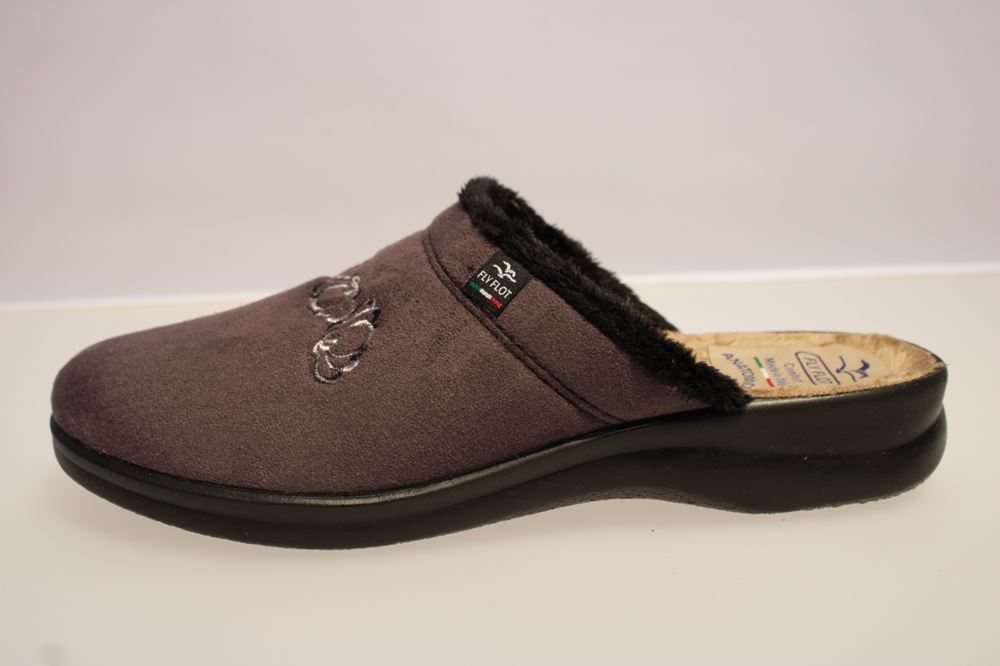 Fly Flot Hausschuh Hauspantolette anthrazit 863877 