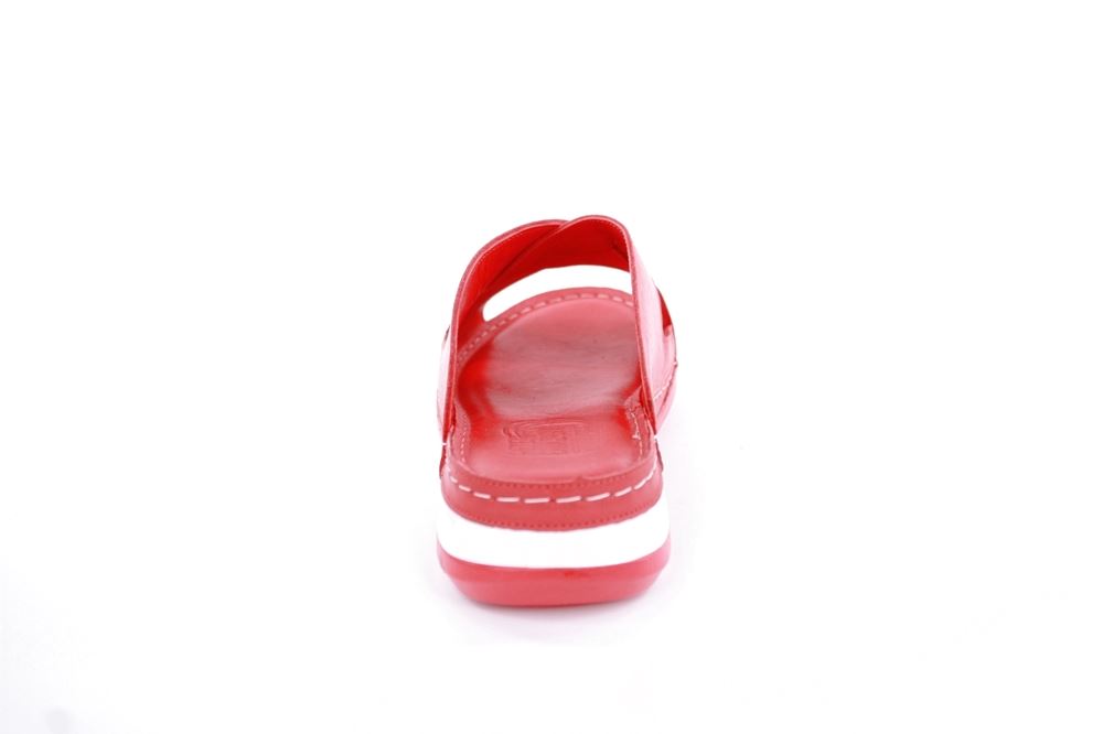 PETER ERIKSON Pantolette Leder Comfort- Fußbett blau, rot S13 221535 