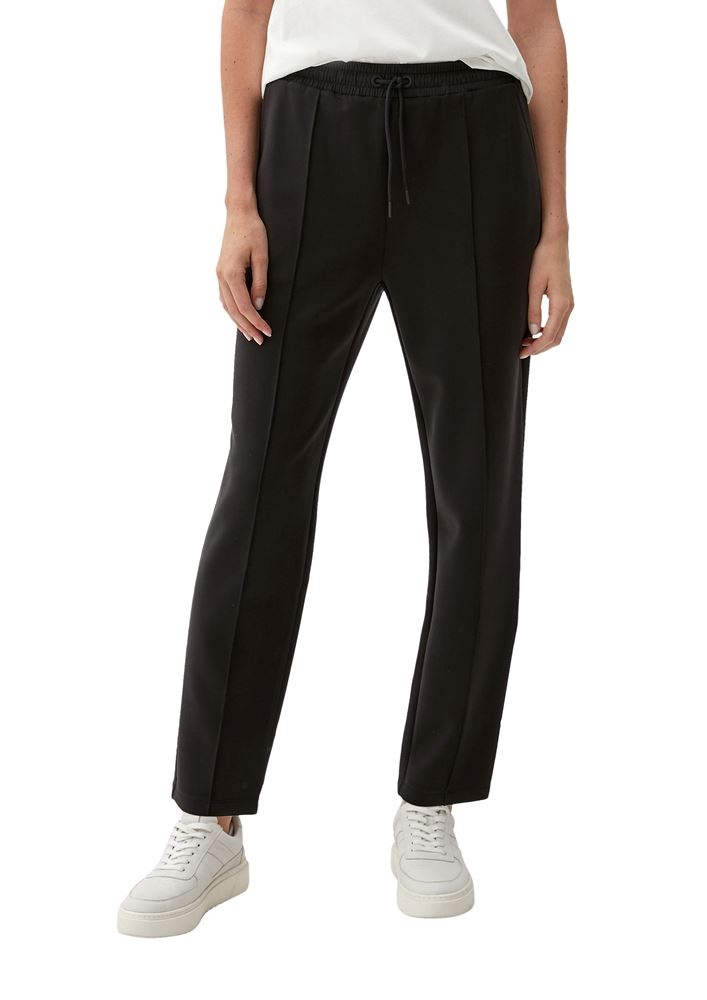 s.Oliver Jogpants mit Ziernaht grau, oliv grün S22  2121610 40 | 9999 GREY/BLACK | 