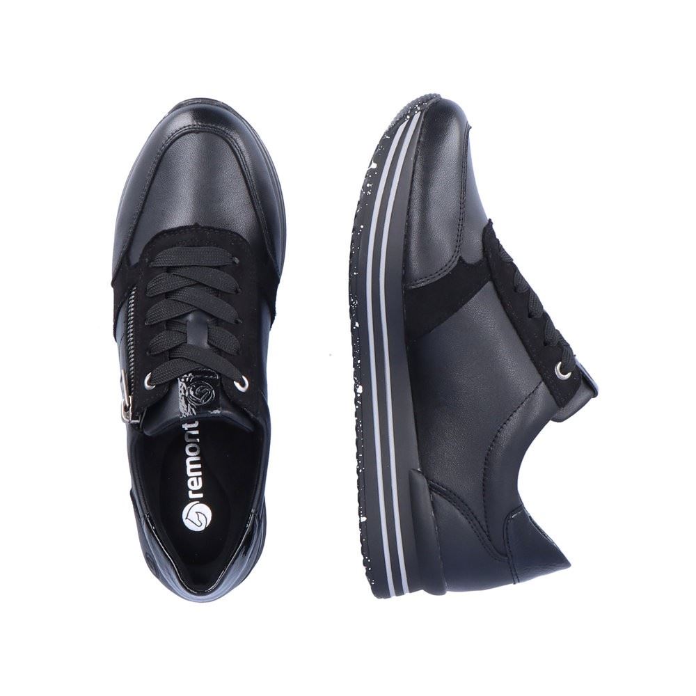 Remonte Sneaker Reißverschluss schwarz S13 D1316-02 38 | schwarz/schwarz | G