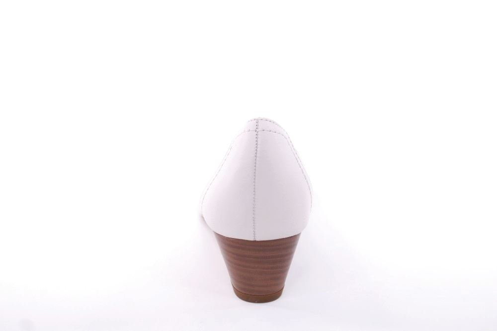 Tamaris Pumps Keilabsatz Leder TOUCHit Fußbett ANTISLIDE  weiß S12  1-1-22320-28 40 | 100 WHITE | 