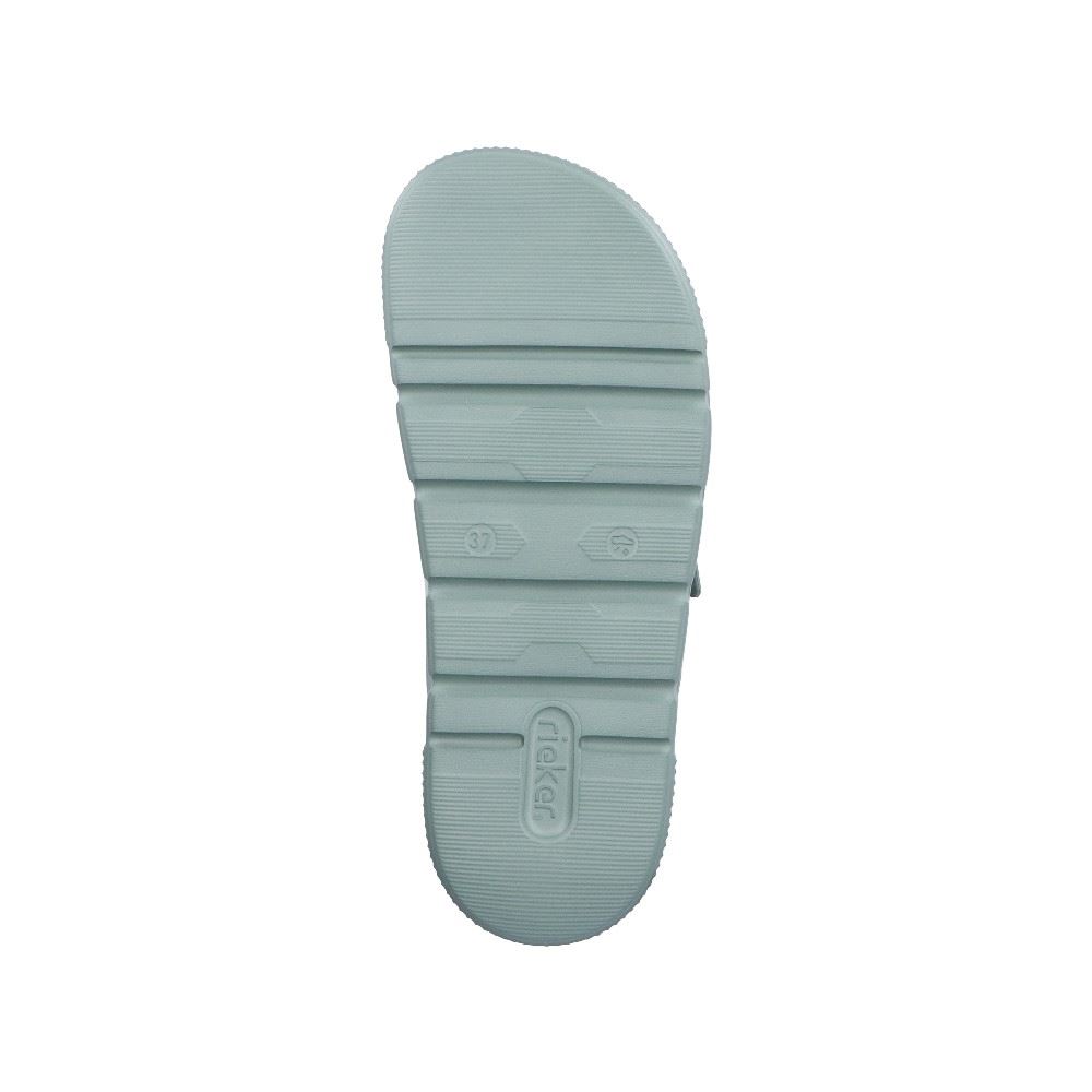 Rieker Antistress Damen Pantolette Plateausohle grün S12 P2180-52 