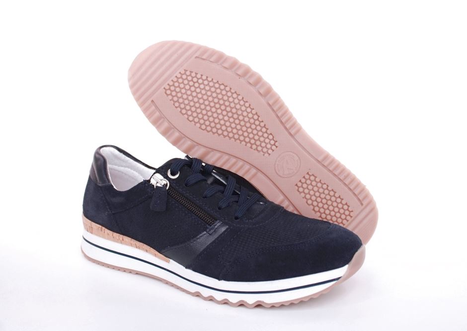 ACO CLAIRE 23 Damen Sneaker Nubukleder Wechselfußbett blau S13 1207/10233 