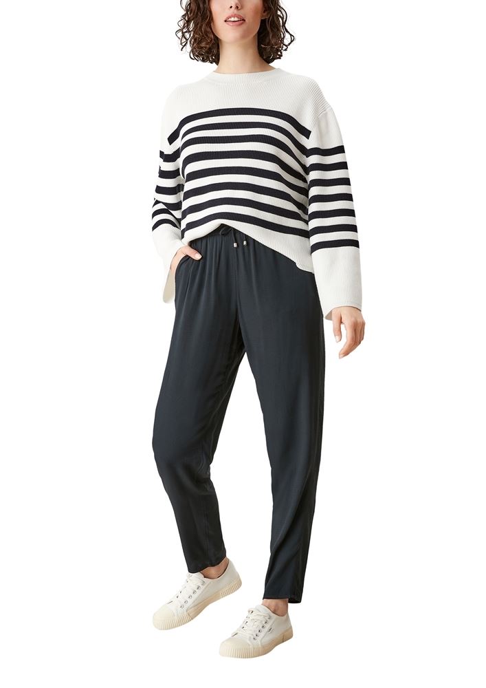 s.Oliver Jogpants Stoffhose Dobby- Struktur grün blau S12  2114080 