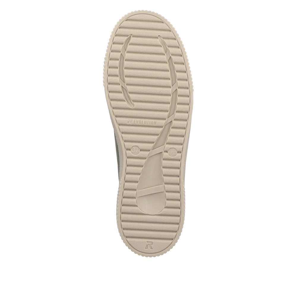 Rieker Evolution Damen Sneaker Plateau- Sohle Leder Wechselfußbett grün S23 W0704-54 