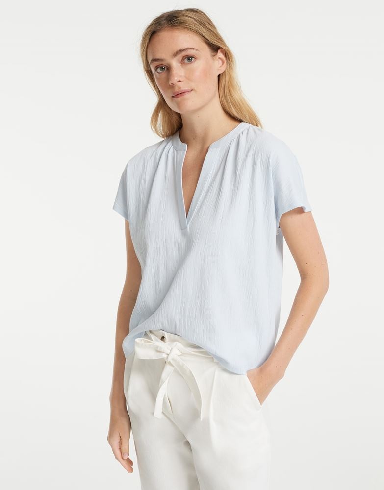 OPUS Shirt Skirius beige blau S12  10038410406122 