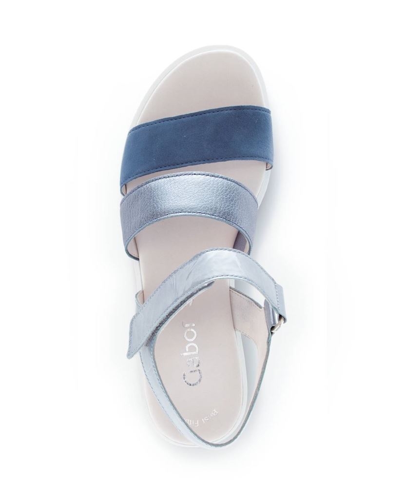 Gabor Sandalette Keilabsatz blau S13  24.610.66 