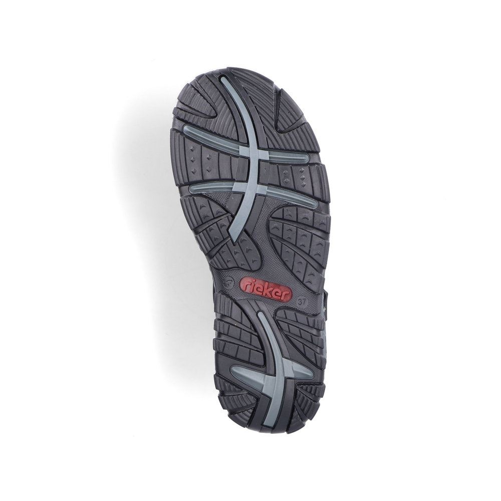 Rieker Damen Trekkingsandalen asphaltschwarz S13  68851-02 