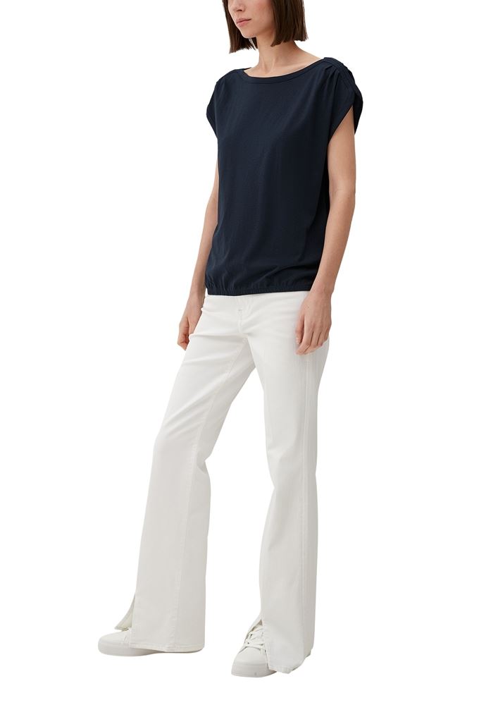 s.Oliver Shirt mit U-Boot-Ausschnitt pink, blau, grün, schwarz S13 2132634 