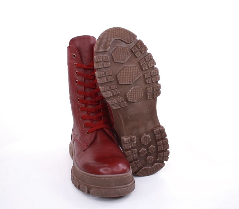 Andrea Conti Damen Schnürstiefel derbe Sohle Leder bequem rot S22 0084800582 40 | burgund | 