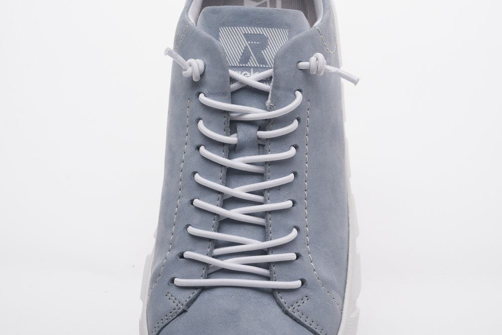 Rieker EVOLUTION Damen Sneaker Leder Plateausohle Wechselfußbett blau S13 W0500-12 