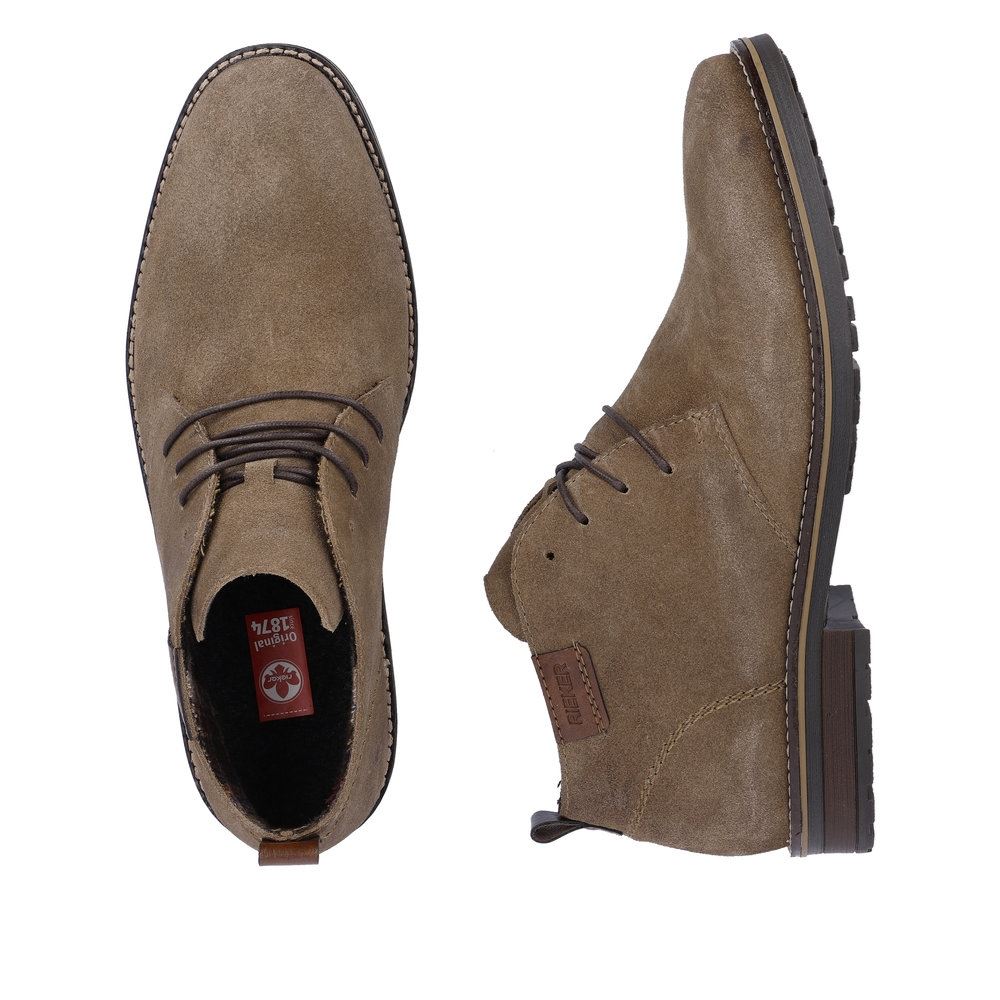 Rieker Antistress Herren Schnürschuh Rauleder braun S23 33206-26 