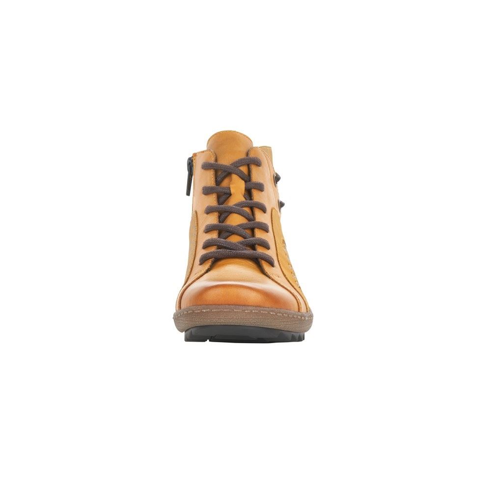 Remonte Schnürstiefel Reißverschluss Wechselfußbett gelb S21 R1499-68 