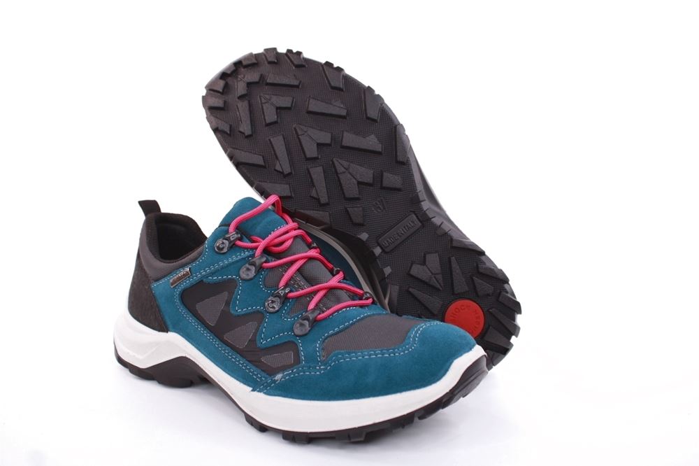 IMAC Damen Halbschuh Outdoor- Schuh Schnellschnürung TEX- Membran blau S22 259678 42 | ottanio nero | 