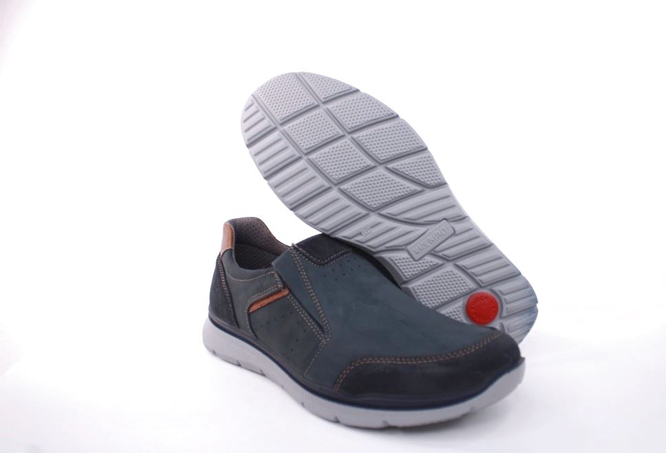 IMAC Herren Slipper Veloursleder blau S12 152421 44 | blu cognac | 