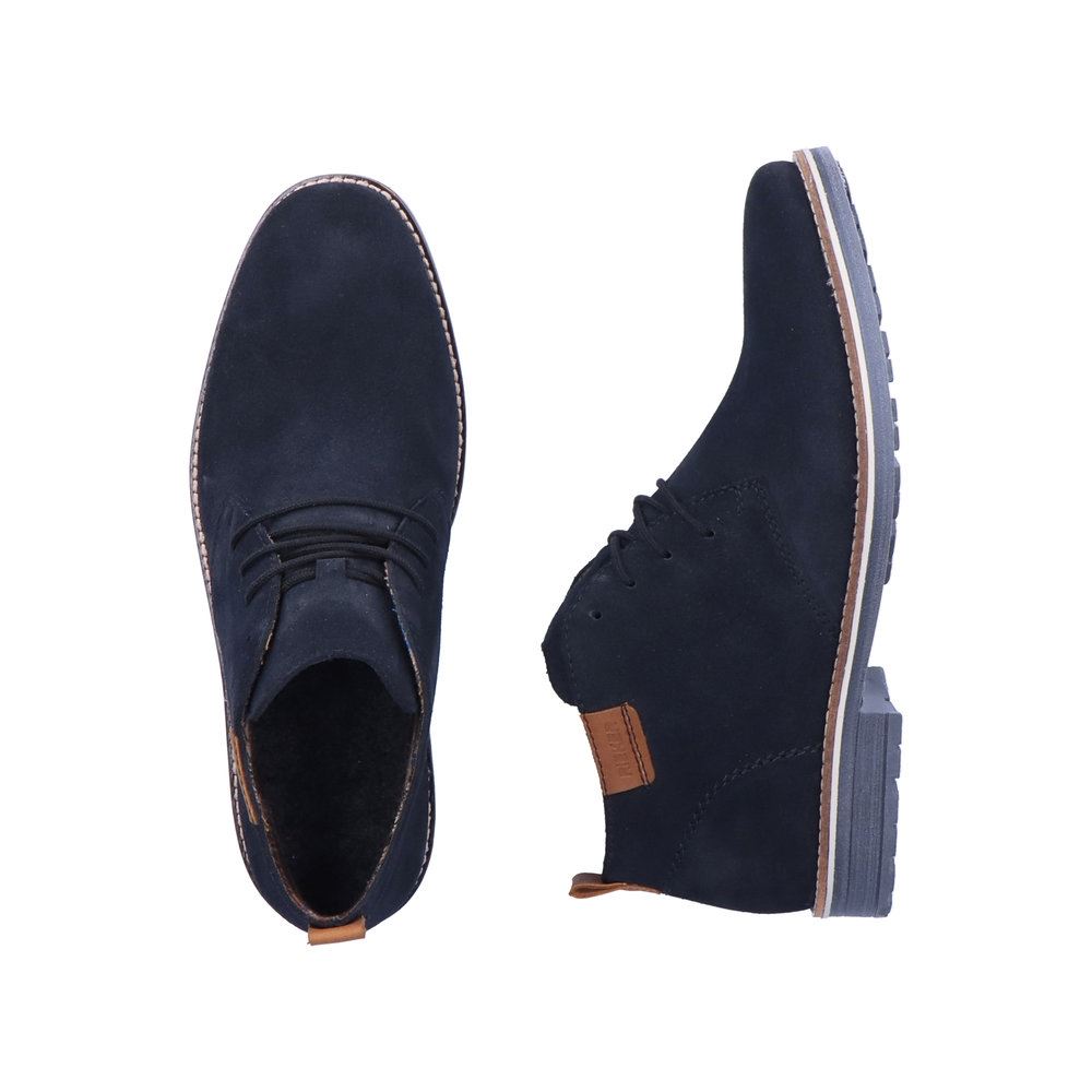 Rieker Antistress Herren Schnürschuh Rauleder blau S23 33206-14 