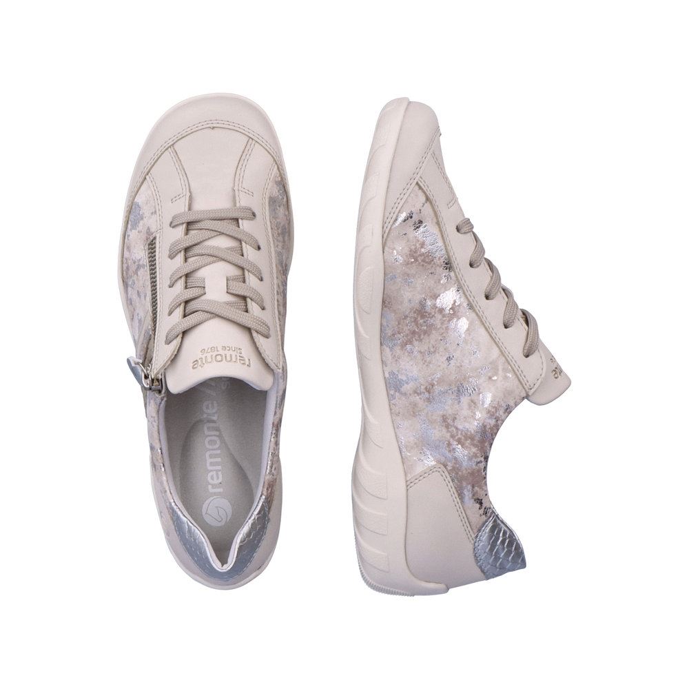 Remonte Damen Schnürschuhe hellbeige S13 R3407-60 