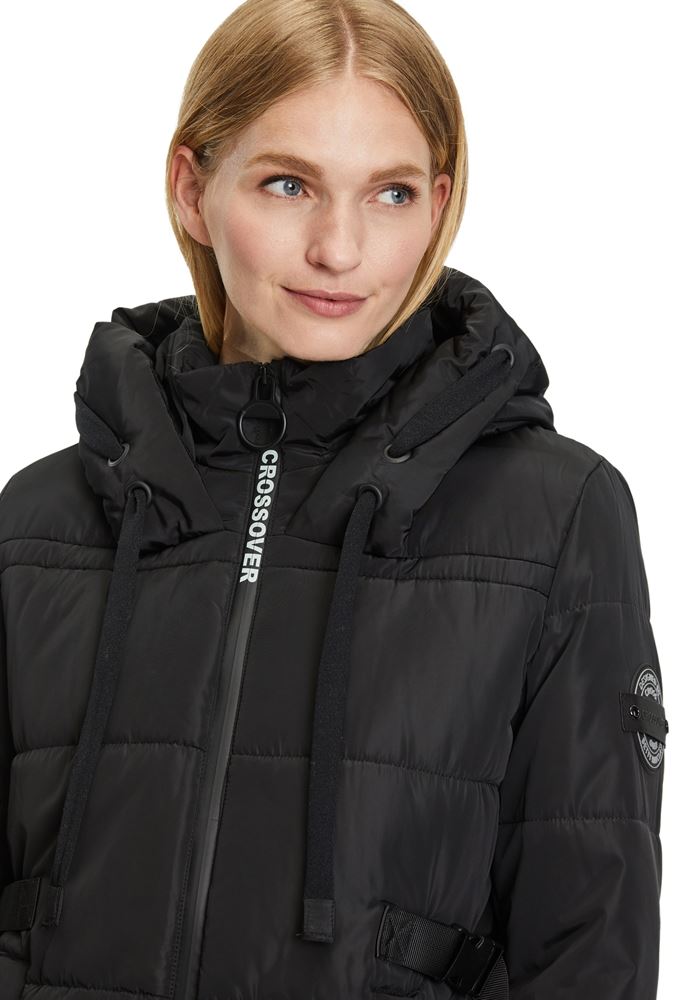Betty Barclay Outdoorjacke Kapuze rot und schwarz S22 73031544 42 | 9045 Black | 