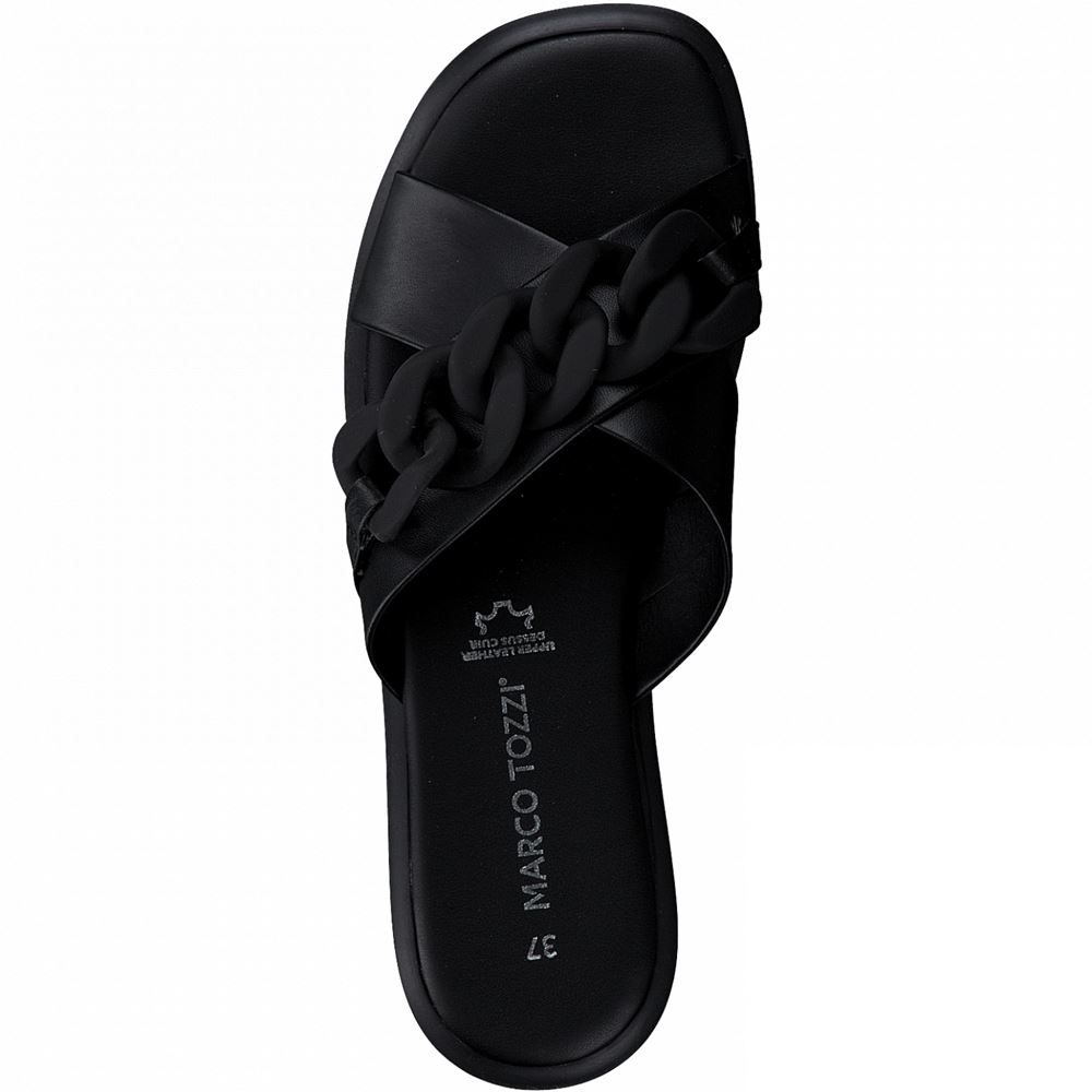 Marco Tozzi Pantolette Leder rosa schwarz S12  2-2-27121-28 