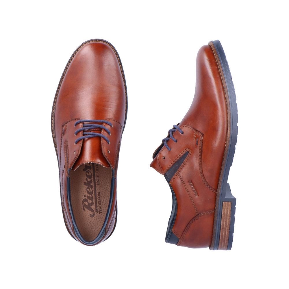 Rieker Herren Schnürschuhe kastanienbraun  S23  14621-24 