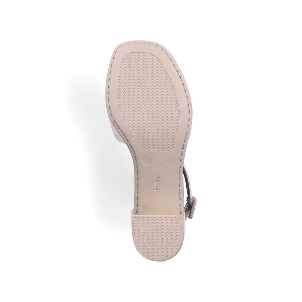 Rieker Damen Riemchensandaletten hellbeige S13 64750-60 