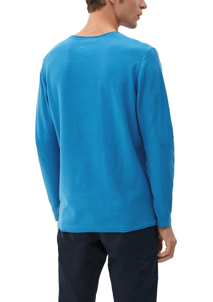 s.Oliver Pullover mit Rollsaumblende S22 2124525 