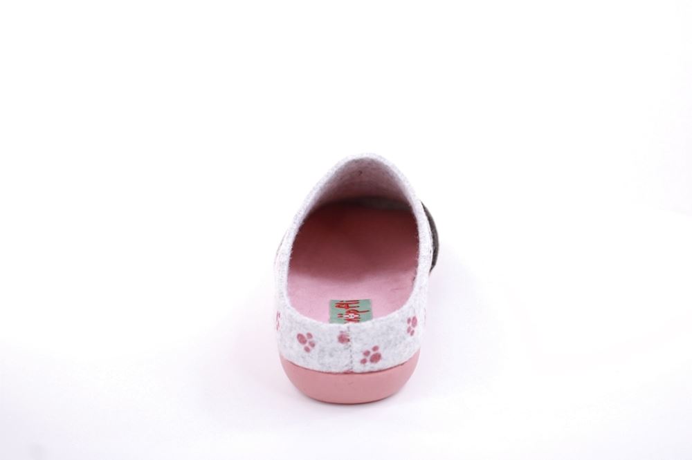 s`knöpfli Damen Hausschuh Pantolette Katzenmotiv Wechselfußbett rosa S22 Z28022P 40 | fieltro salmon | 