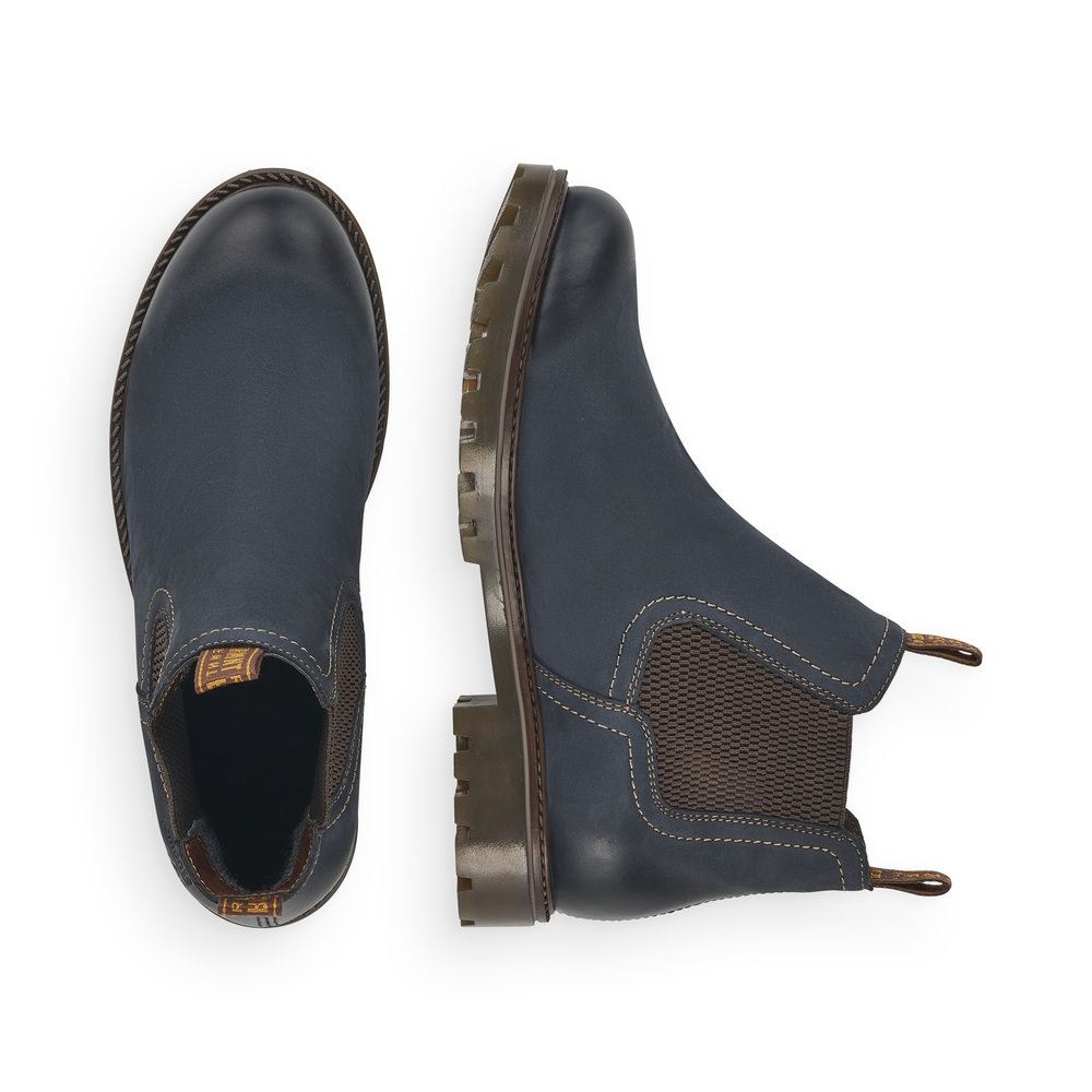 Remonte Chelsea- Boots TEX- Membran Leder blau S21  D8472-14 37 | pazifik/brown | G