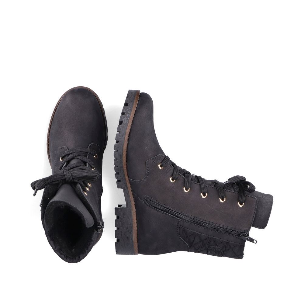 Rieker Antistress Schnürboot TEX- Membran schwarz S21  78523-01 