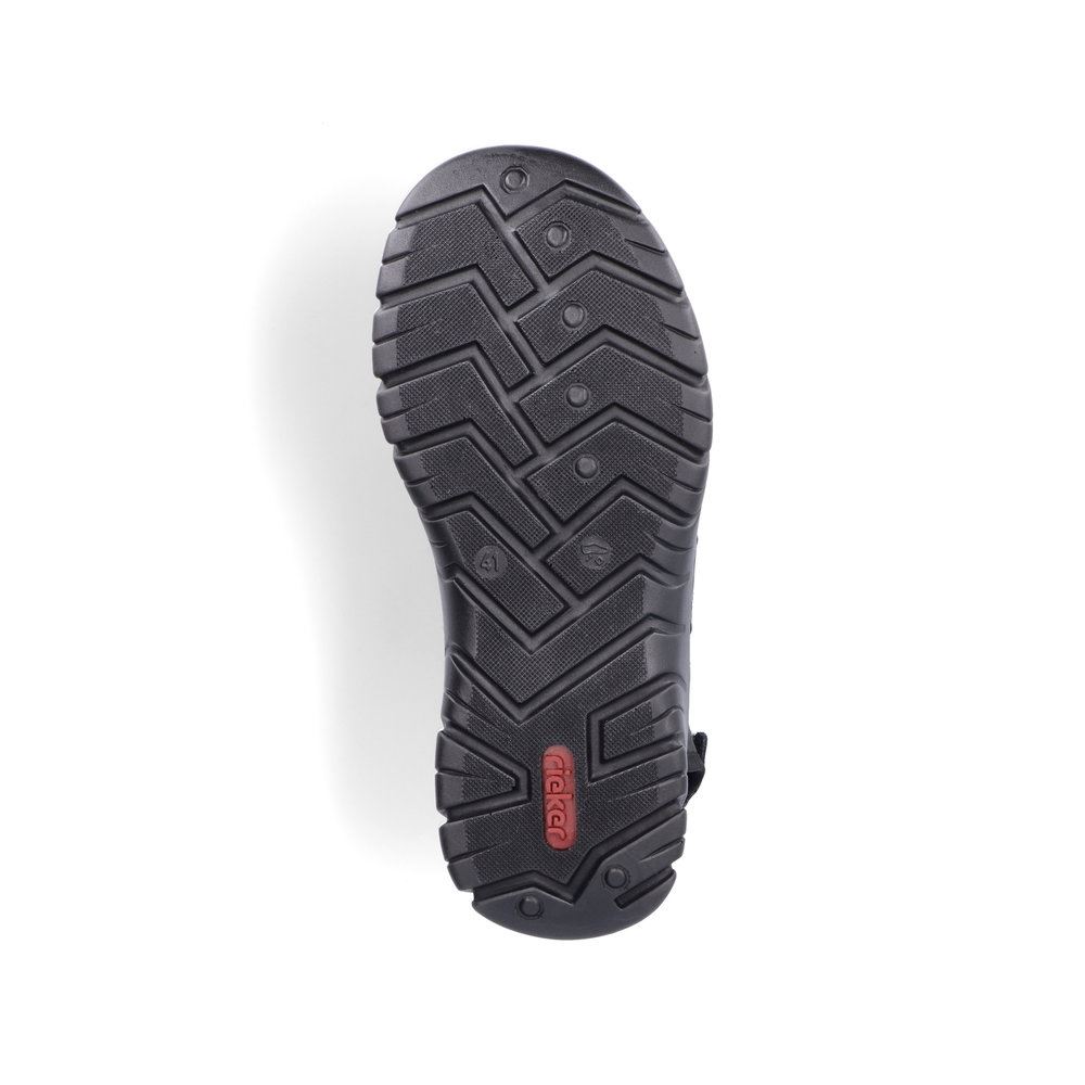 Rieker Herren Trekkingsandalen graphitschwarz S13  26770-00 42 | schwarz/schwarz | G
