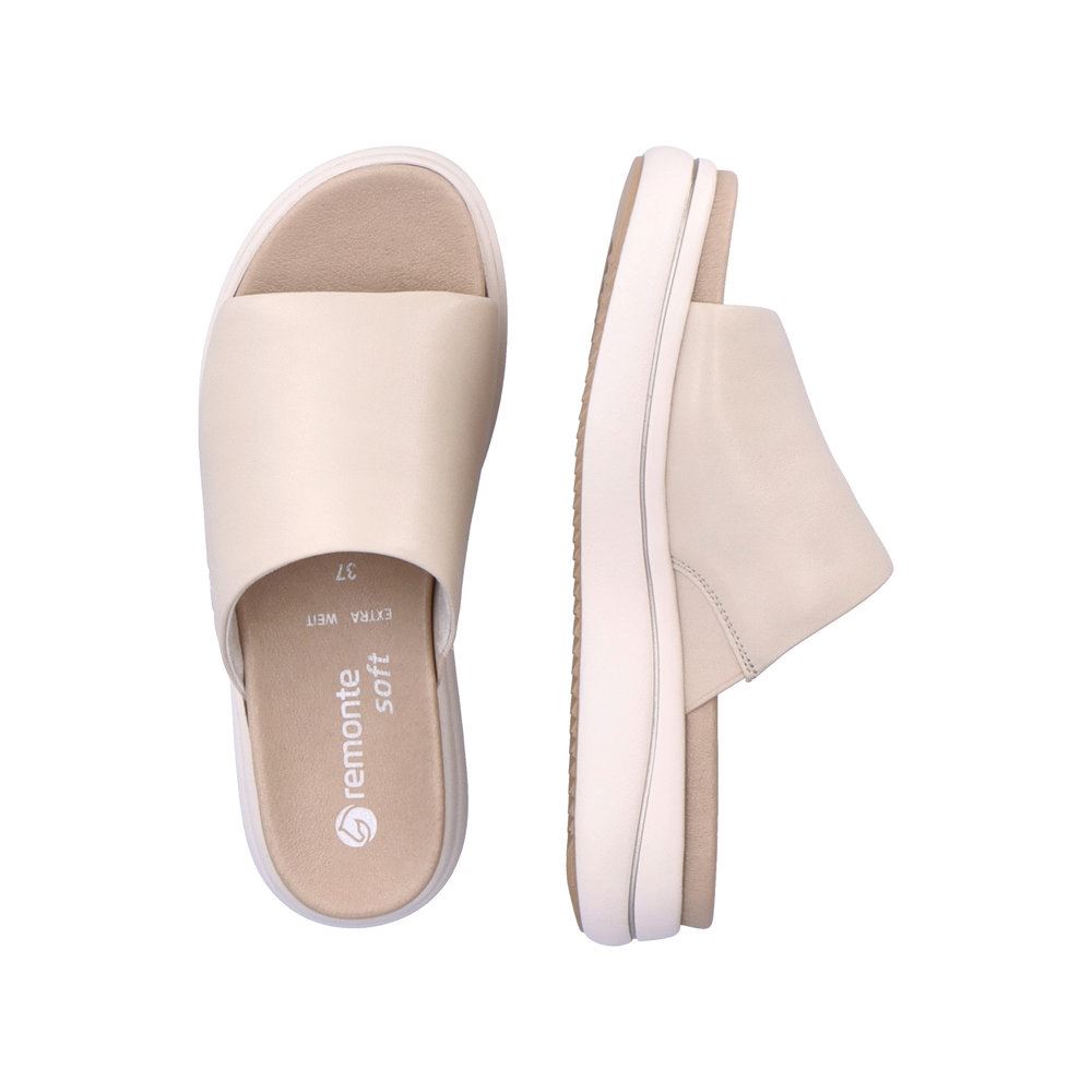 Remonte Damen Pantoletten cremebeige S13  D0L51-80 