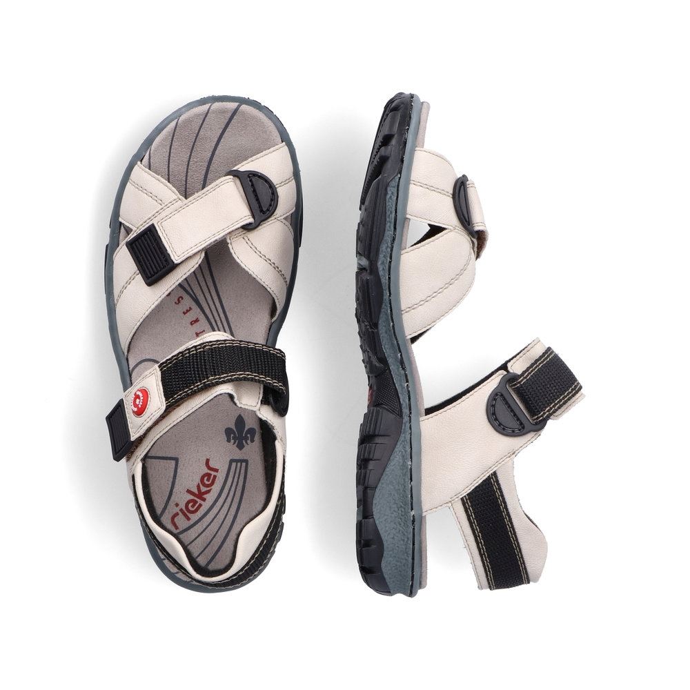Rieker Damen Trekkingsandalen perlweiß S13  68851-80 