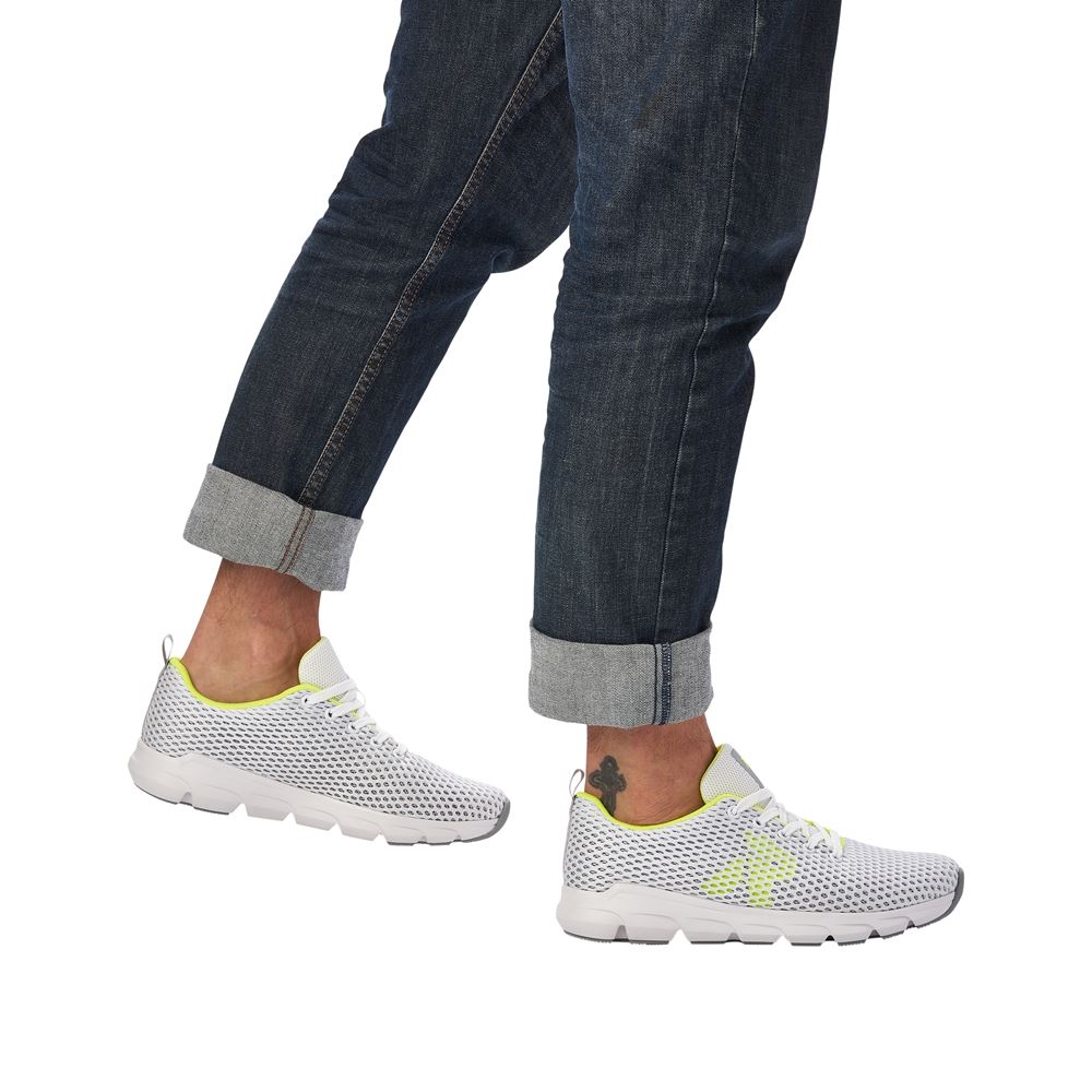 Rieker R- Evolution Sneaker Herren weiß S12  07804-80 43 | sportweiss/ceme | G