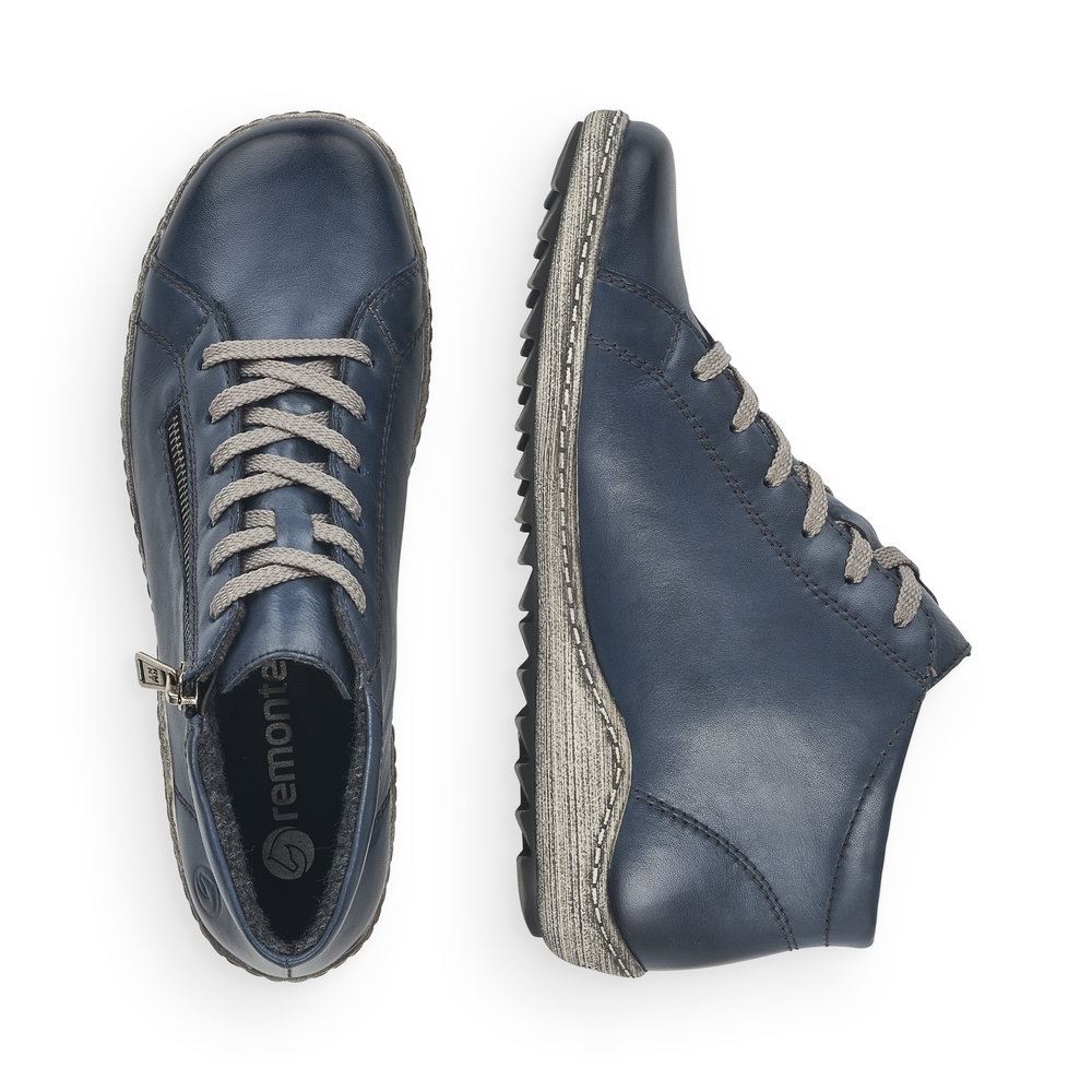 Remonte Sneaker Schnürschuh TEX- Membran blau S21 R1470-14 