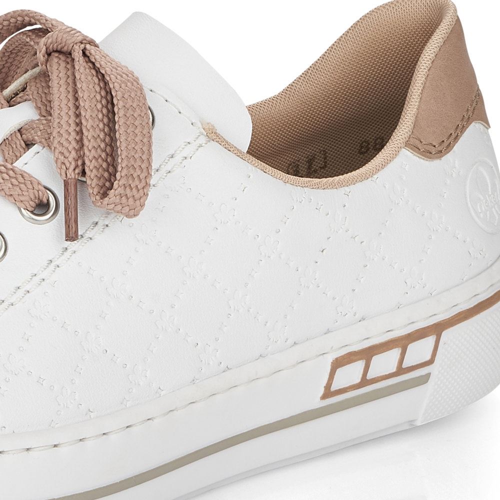 Rieker Antistress Damen Sneaker Schnürschuh Plateau- Sohle weiß S13 L88W2-80 