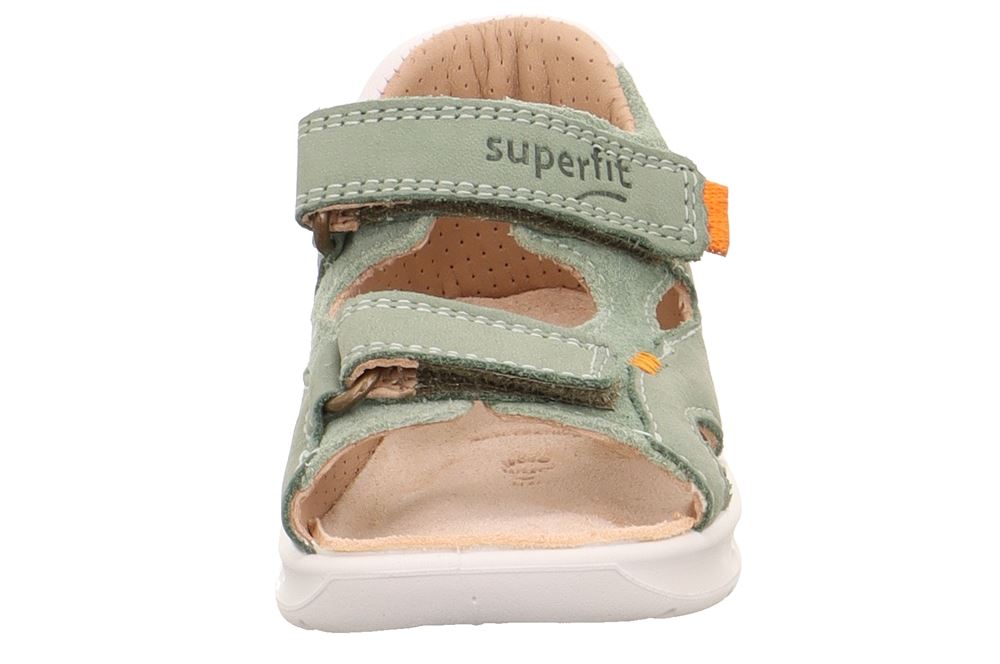 superfit LAGOON Sandale mit Klettverschluss hellgrün/orange S13  1-000510-7500 