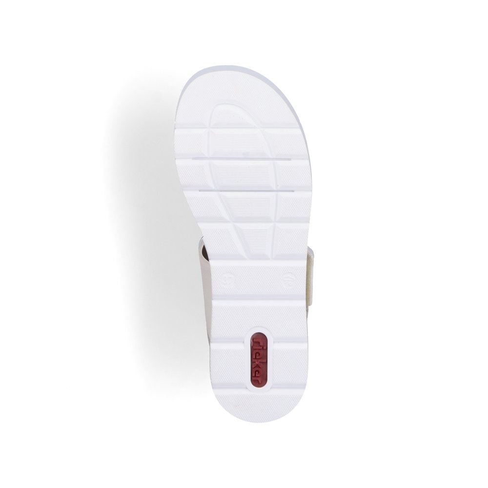 Rieker Damen Keilsandaletten hellbeige S13  V3950-61 