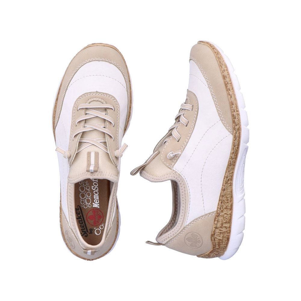 Rieker Antistress Damen Slipper Memosoft Decksohle beige S13 N4253-80 