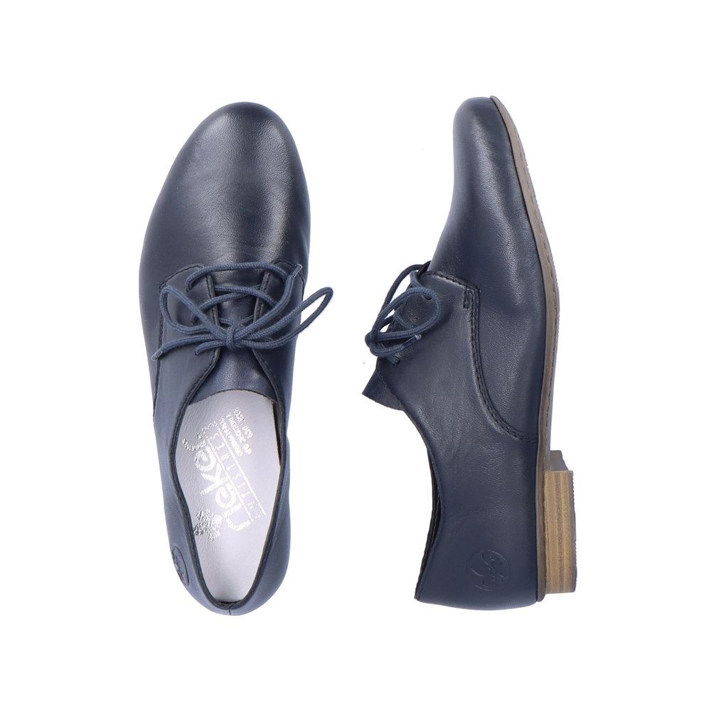 Rieker Antistress Damen Schnürschuh Leder klassisch blau S13 51900-14 