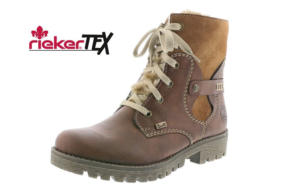 Rieker Antistress Schnürboot Schnürstiefel TEX- Membran braun S21 785G1-23 