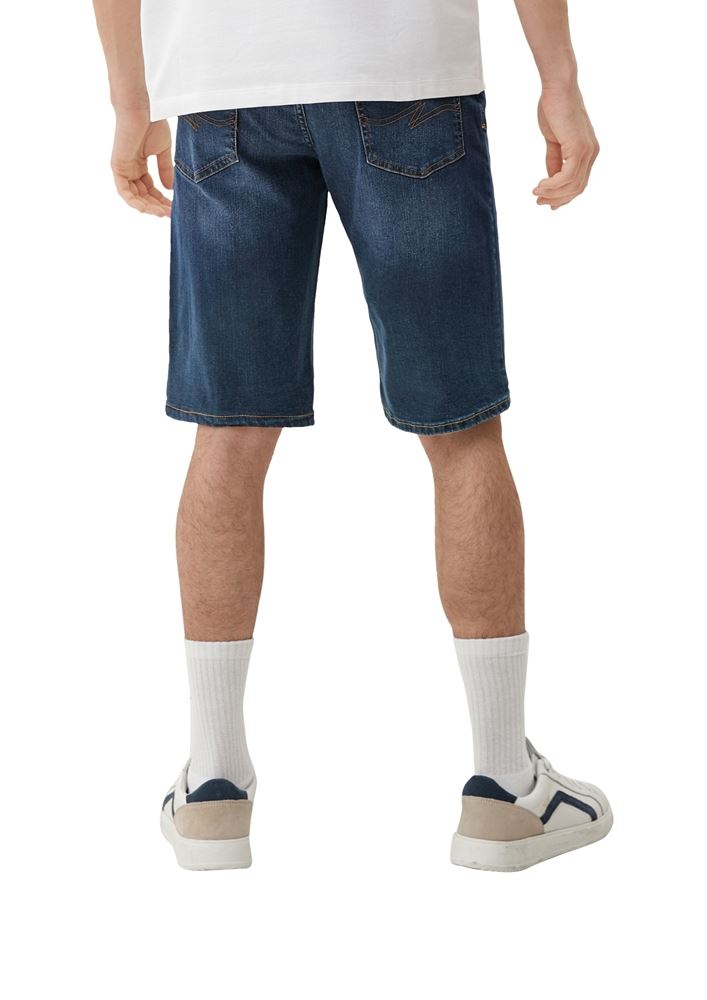 QS deigned by Regular: Herren Denimshorts aus Baumwollstretch blau S13  2133044 