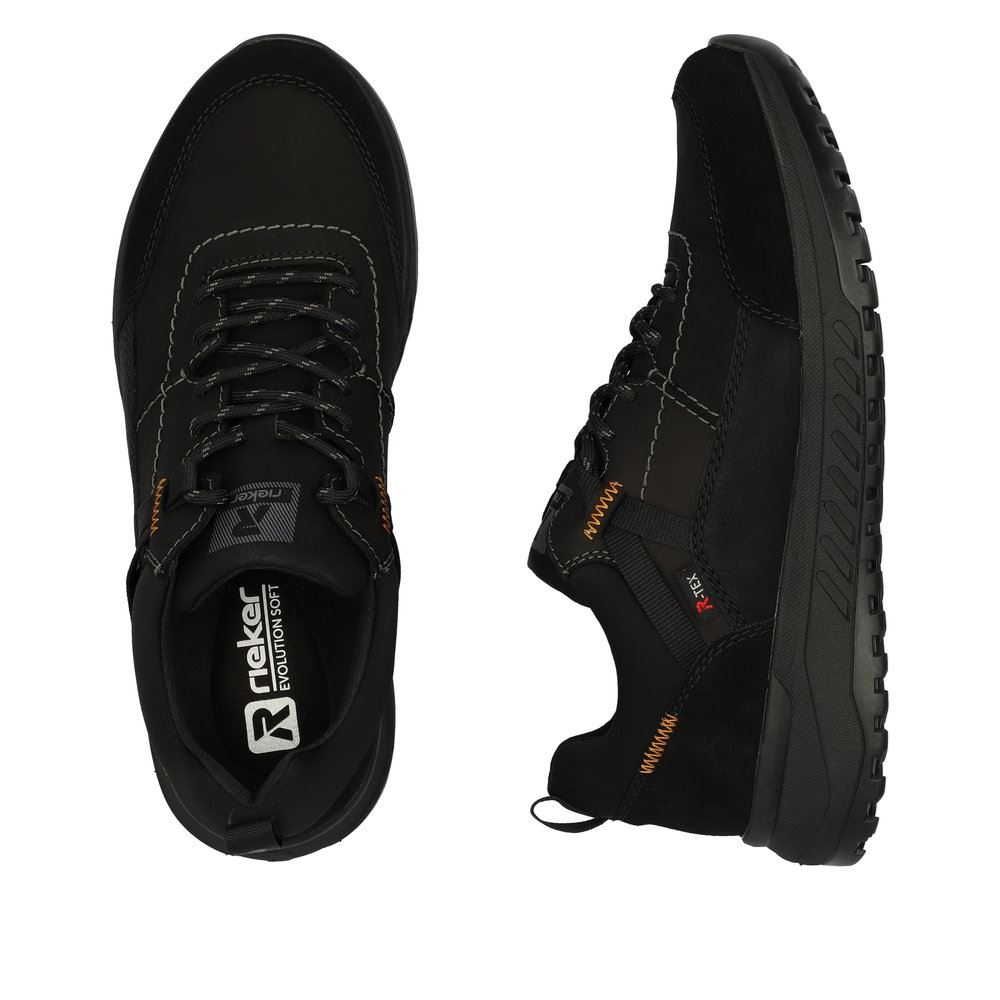 Rieker Evolution Herren Sneaker Rauleder TEX- Membran Wechselfußbett Komfortweite schwarz S23 U0100-00 