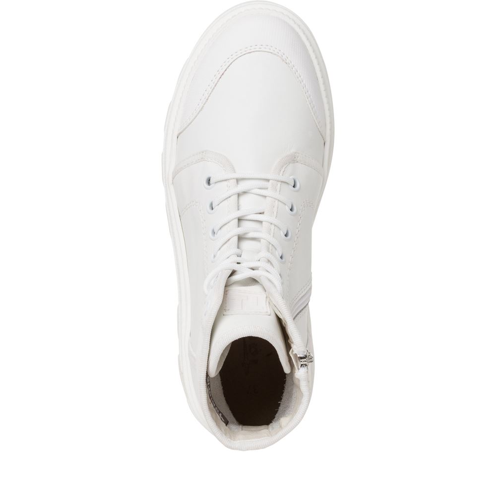 Tamaris Stiefelette Sommer- Boots TOUCHit- Fußbett derbe Sohle fuxia, white leather  S13  1-1-25406-20 