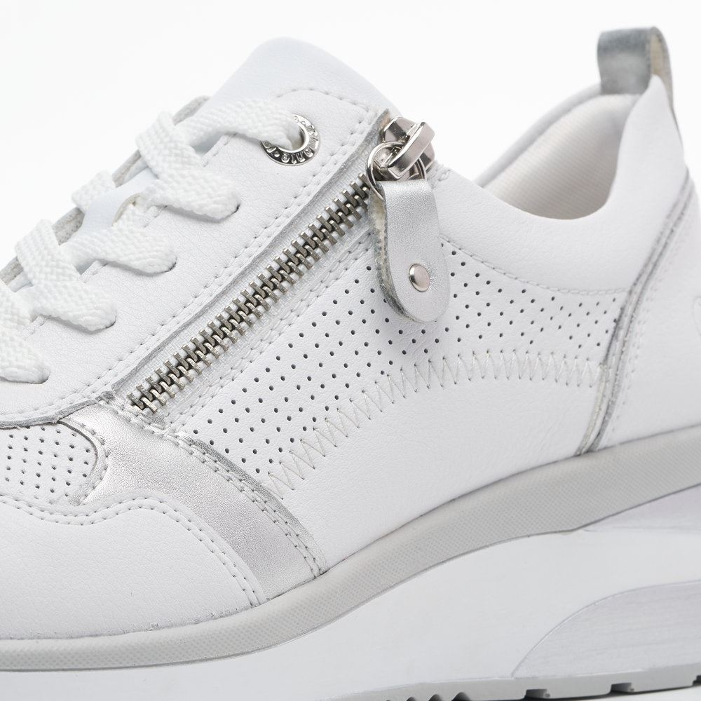 Remonte Sneaker weiß Reißverschluss S13  D2409-80 41 | weiss/weiss/sil | G