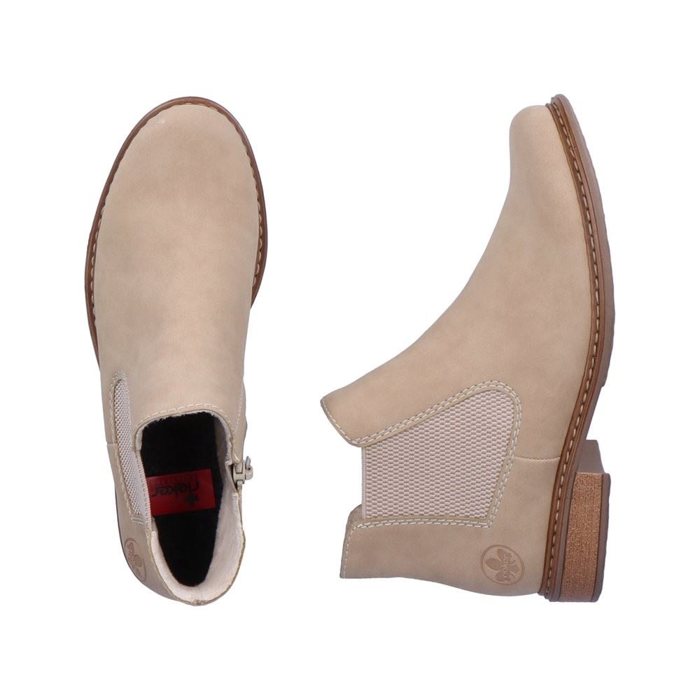 Rieker Antistress DameChelsea- Boots Stiefelette beige S22 Z4994-60 42 | porzellan/ginge | F