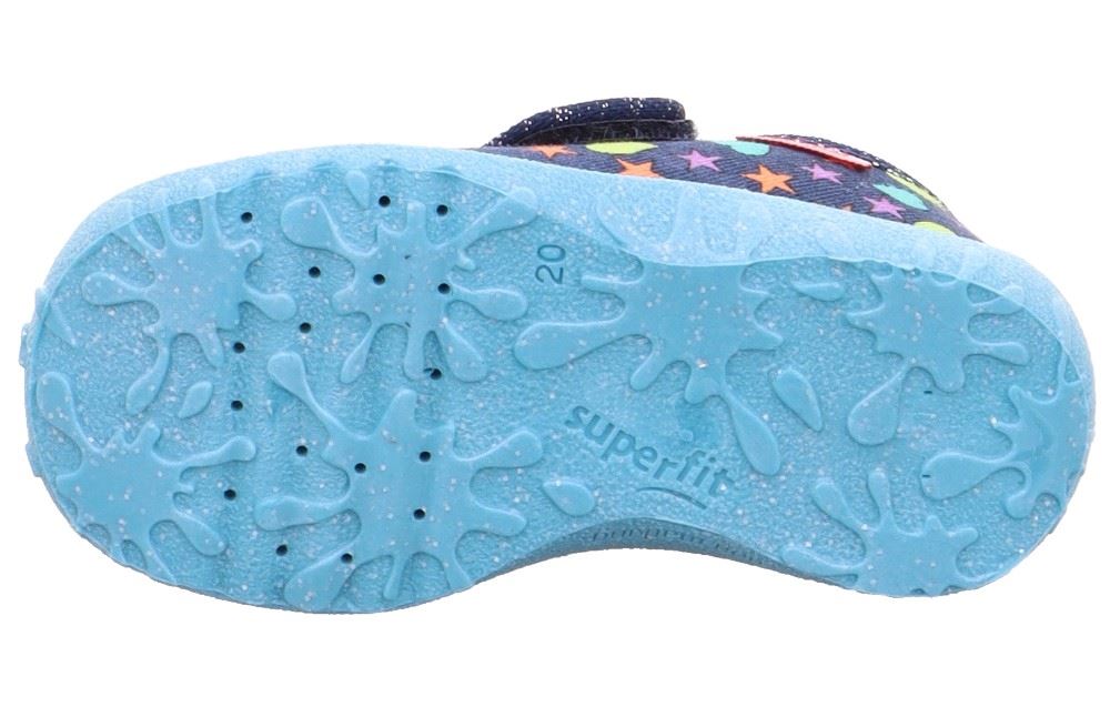 superfit Hausschuh Spotty blau bunt 1-009246-8090 21 | blau | 