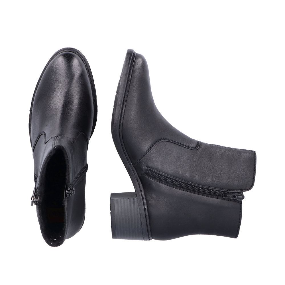 Rieker Antistress Damen Stiefelette Leder komfortweite schwarz S23  70150-00 