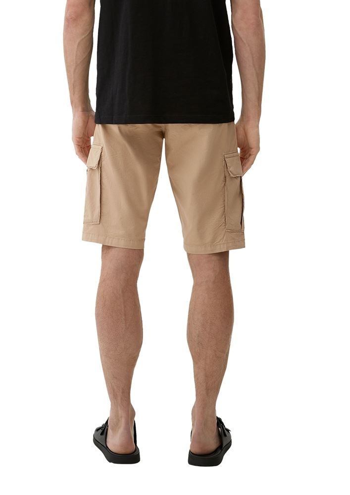 s.Oliver Herren Relaxed: Bermuda mit Cargotaschen blau, braun S13  2132921 